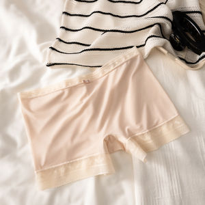 PIER N°5 | Herbal Initial Color Ice Silk Seamless Safety Pants Womens Thin Angle Underwear 10A Antibacterial Four Corner Base Pants