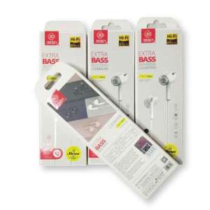 หูฟัง EXTRA BASS มี4สีฟ้า/ชมพู/ขาว/ดำ สายยาว 120 cm