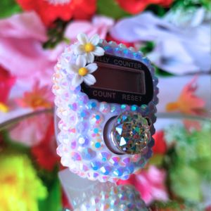 tasbih digital swarovski hias layer bunga