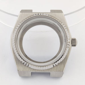 NH35/NH36 Case 40mm watch case sapphire glass stainless steel silver case and Strap Fit NH35NH36 movement watch accessories