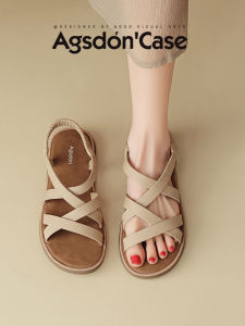 Agsdon | Flat Roman Style Summer Casual French Elegance Sandals