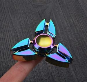 New Metal Rainbow Fidget Spinner Gradient Color EDC Hand Spinner Fingertip Gyro Anti-Anxiety Stress Relief Toys For Kids Adults