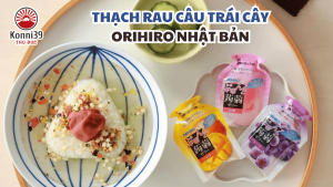 THẠCH RAU CÂU TRÁI CÂY ORIHIRO NHẬT BẢN (TÚI 12 GÓI THẠCH NHỎ)