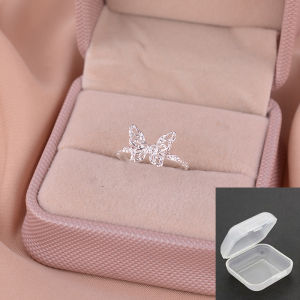 925 Sterling Silver Butterfly Magma Personality Ring for Women Finger Joint Ring Fashionable Luxury Lightweight Jewelry