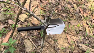 พลั่วอเนกประสงค์ พลั่วตกปลา ที่จับกันลื่น พลั่วขนาดเล็ก ใช้ได้กับฉากกลางแจ้งหลากหลาย G3512