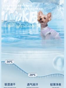 Bororo Dog Cooling Shirt Summer Autumn Four-Legged Pet Clothes Dog Vest Sun Protection Small Dog Clothes Summer Princess Style Polyester Fabric Half Skirt