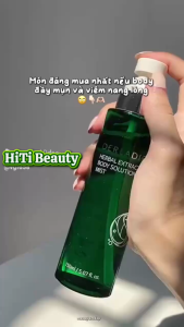 Xịt Loại Bỏ Mụn Lưng Mờ Thâm Giảm Viêm Nang Lông Body Derladie Herbal Extract Body Solution Mist 150ml Hàn Quốc (Chính hãng)