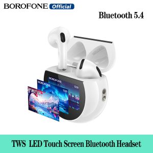 BOROFONE BW87 TWS True Wireless Headset BT5.4 LED Intelligent Touch Screen Bluetooth Earphone With Mic Support Sliding Tuning For All Smartphone Universal