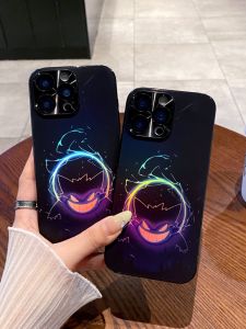 Acrylic Matte Demon Ghost Phone Case Full Protection Lens Cover for 16Promax  17Pro 15Anti-Fall 14Plus Four Corner Protection