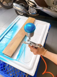 SÚNG PHUN SƠN Mini K3 ĐỎ DÙNG MÁY NÉN KHÍ