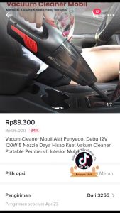 Vacuum Cleaner Penyedot Debu Mobil 12V 70W
