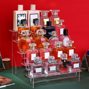 1pcTransparent acrylic display rack perfume doll statue cosmetics storage rack ladder display rack