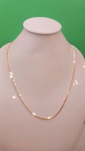 Kalung Italy 12mm Alloy Lapis Mas 18K Permata Zirconia Premium Quality & Tahan Lama NP008G