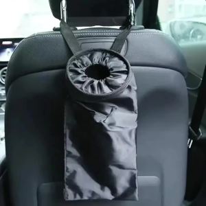 Car Trash Bags Hanging Detachable Garbage Bag Washable Seat Back Hanging Car Trash Bag Auto Garbage Can for Outdoor Traveling