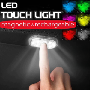 LED Touch Light for Car Ambient Light for Car Interior Rechargeable Ambient Lamp Emergency Lights Rechargeable Automatic for Wall Brownout Wireless Car Door Styling Lighting Night Light Sensor Cabinet Kitchen Bedroom Reading Car Decoration Accessories