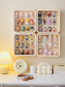 Homepeas® Popmart Display Box Wall Mounted Figurine Display Case Acrylic Blind Box Display Shelf Rack