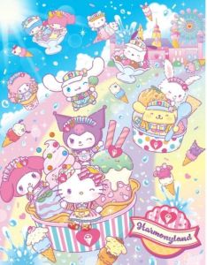 TOPTOY | Acrylic Paint By Numbers Sanrio Kuromi Art Oil Painting Package Art Picture For Bedroom Wall Adults Hand Painted Unique Gift