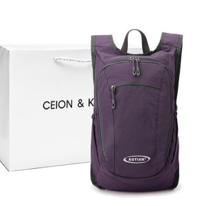 กระเป๋าเป้สะพายหลังสำหรับเดินป่า กระเป๋าเดินทางแบบพับได้ น้ำหนักเบา สำหรับนักเรียน กระเป๋าใส่คอมพิวเตอร์ ขนาด 11 นิ้ว ผ้าไนลอน เข็มขัดแบบยืดหยุ่น