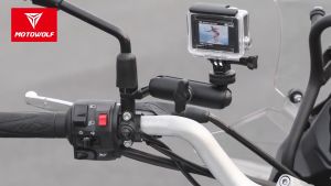 Motowolf Breket Gopro Spion Stang Insta 360 Action Cam Best Seller