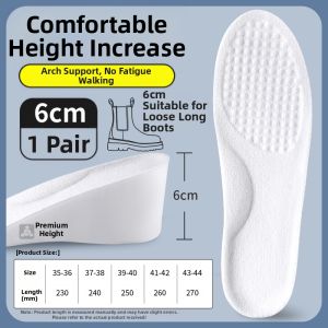 ZHIHAOEN | Invisible Height-Increasing Insoles with Arch Support Latex