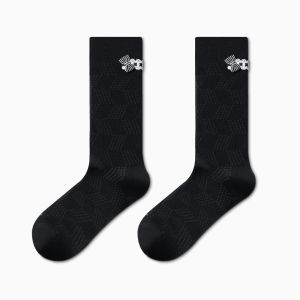 HAPPYLEMON | Summer Thin Ballet Style Butterfly Knot Womens Socks Mid-Calf Mesh Yarn Thickening Cotton Nylon Spandex Leg Shaping Socks