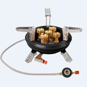 BRS | Bếp Gas Cắm Trại Di Động BRS-201A 16000W Đầu Đốt Gas Propane Butan Áp Suất Cao Bếp Khẩn Cấp Ngoài Trời Với Hệ Thống Đánh Lửa Piezo Dành Cho 3-5 Người Dùng