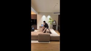 BUNISE โซฟาผ้าแบบโมดูลาร์สองด้าน ทรงเต้าหู้ สไตล์มินิมอลอิตาลี วินเทจมิดเซนจูรี สำหรับห้องนั่งเล่นบ้านเดี่ยวหรือวิลล่า รุ่น Westside จัดส่งฟรีทั่วไทย