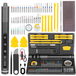 Galacok 71 in 1 Mini Electric Screwdriver Set Precision Cordless Screwdriver with 42 Magnetic Screwdriver Bits Power Repair Tool