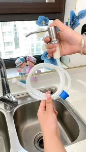 Vòi bơm dây dẫn nước rửa chén HODABOSS đầu bơm inox 304bộ vòi hút nước rửa chénvòi lấy nước rửa bát gắn chậu rửa