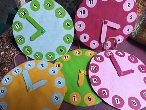 prakarya jam dari kardus/kerajinan SD/mainan anak/jam edukasi