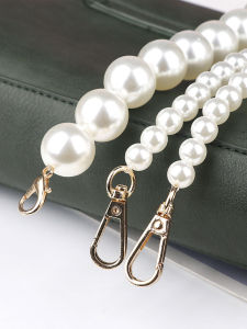 สายสะพายกระเป๋าแบบสะพายข้าง DIY พร้อมโซ่ไข่มุก สายรัดกระเป๋าโทรศัพท์มือถือ สายรัดไหล่ สายรัดสะพายหลัง สำหรับผู้หญิง