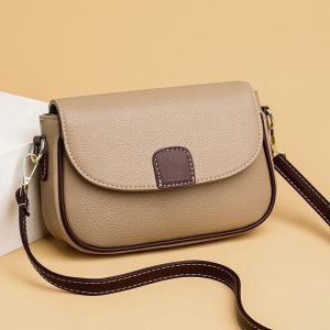Womens Fashion Flap Crossbody Bag Classics Small Square One Shoulder Bag Versatile Mobile Phone Handbag