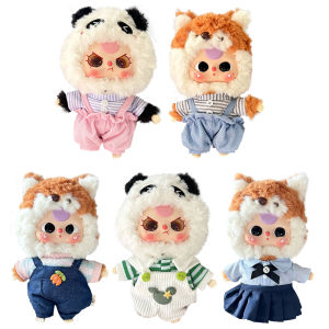 ❀ 20cm Cotton Doll Lovely Dresses Jumpsuit T-Shirt Doll Cute Skirt Labubu Clothing Dress Up Playing House Accessories