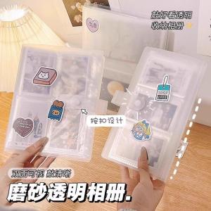 3-Inch Photo Album Mini Card Movie Ticket Souvenir Storage Album Stamp Album Postcard Album Scrapbooking Album