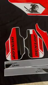 Decal CRF 150l Sticker Striping Stiker CRF 150 L Motif Merah Hitam Putih Racing D-I2-985 (D-I2-527) I2-801