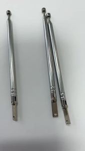 M2.5 17/25cm 5 Section Metal Full-Channel Telescopic Radio Aerial AM FM Rotating Antenna