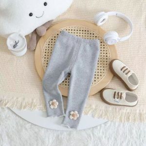 Thickened Fleece Lined Girls Pants Winter Outfit Infant Toddler Cotton Trousers for Baby Girls Ages 3 Months to 4 Years