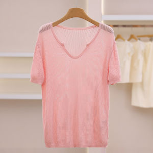 Simple Breathable Lightweight V-Neck Sweater
