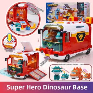 AULDEY | Super Wings Dinosaur Base Mini Station Transformable Children Toy