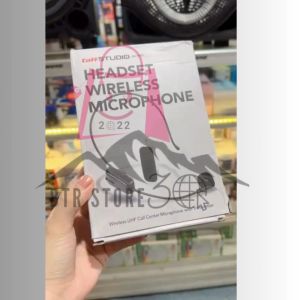 COD TaffSTUDIO Mic Wireless 2 Mic Murah Microphone Suarah Jernih Mik Imam Masjid 2.4G Receiver