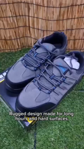 *SG Seller* Tractor Safety Shoes Safety Toe Capped Grey