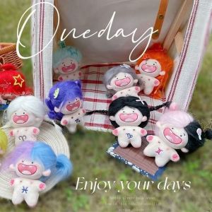 JIYAN2866 10cm Long Hair Constellation Stuffed Doll Hanging Bags Decor Plush Zodiac Doll Durable Cute Pendant Keychain