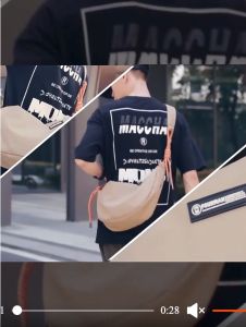 Fashion Men Crossbody Messenger Bag Trendy with Braided Cord 12.9" iPad Ready Water Resistance