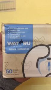 Wateru Premium Bamboo Tissue / Tisu Bambu - Printed Facial 50s 3ply