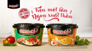 Mì trộn OMACHI xốt tôm phô mai trứng muối tô 105g