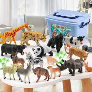 Thùng mô hình Động Vật 58 Chi Tiết.Đồ chơi thông minh giáo dục sớm cho bé phát triển trí tuệ