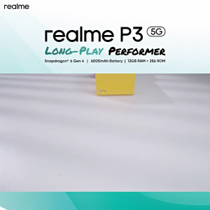 realme P3 5G 12GB+14GB*|256GB Smartphone (Snapdragon® 6 Gen 4 | 6000mAh Battery | 45W Fast Charge | NFC) | 120Hz Amoled|