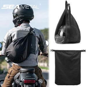 SEAMETAL Motorcycle Helmet Storage Bag Nylon Cloth Waterproof Soft Drawstring Helmet Pocket Full Half Helmet Lid Protection Bag