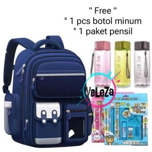 RANSEL Anak Sekolah SD Tas Ransel Backpack Canvas Mika BANYAK BONUSNYA Tas Ransel