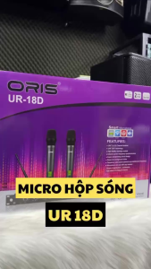Micro karaoke cao cấp không dây chính hãng ORIS UR-18D Mic hộp tích hợp Bo xử lý công nghệ cao